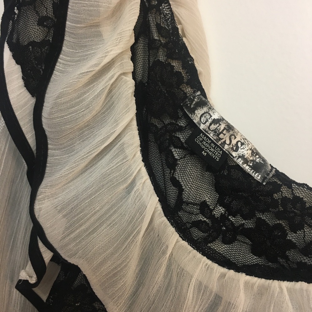 GUESS One Shoulder Ruffle Top - Picture 4 of 8